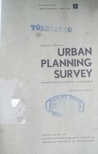 How To Make an Urban Planning Survey