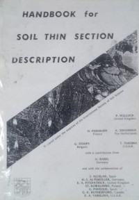 Handbook for Soil Thin Section Description