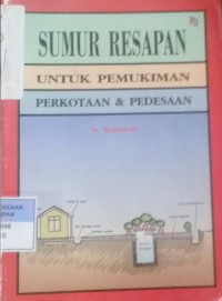 Sumur Resapan untuk Pemukiman Perkantoran dan Pedesaan