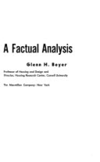 Housing : A Factural Analysis