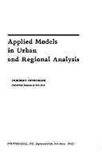 Applied Models in Urban and Regional Analysis