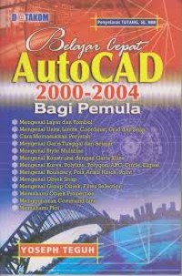 Belajar Cepat Autocad 2000 - 2004 Bagi Pemula