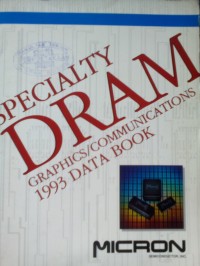 Specialty Dram Grapich : Grafhics/Communication 1993 Data Book