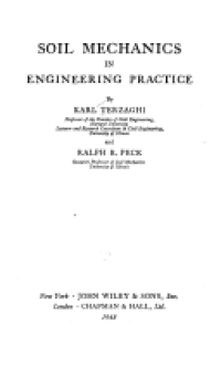 Soil Mechanics in Engineeing Practice