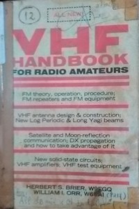 Vhf Handbook For Radio Amateurs