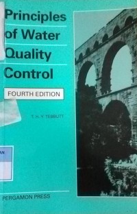 Principles Of Water Quality Control