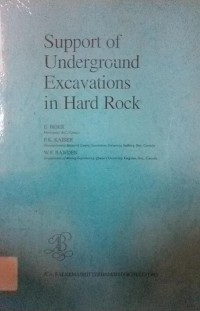 Support Of Underground Excavations In Hard Rock