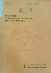 Tata Cara Perencanaan Geometrik Jalan Antar Kota