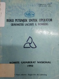 Buku Petunjuk untuk Operator Gravimeter Locoste dan Romberg