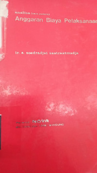 Analisa Anggaran Biaya Pelaksanaan