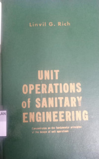 Unit Operation of Sanitary Engineering