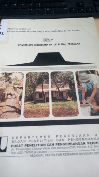Pedoman Sederhana Pembangunan Rumah dan Lingkungan Pedesaan