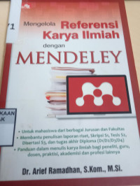 Mengelola Referensi Karya Ilmiah Dengan Mendeley