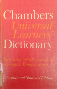 Image of Chambers Universal Learners Dictionary