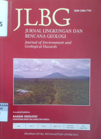 JLBG:  Jurnal Lingkungan dan Bencana Geologi