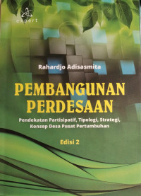 Pembangunan Perdesaan Pendekatan Partisipatif, Tipologi, Strategi, Konsep Desa Pusat Pertumbuhan