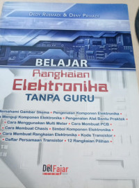 Belajar Rangkain Elektronka Tanpa Guru