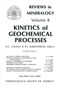 Kinetics Of Geochemical Processes; Reviews In Mineralogy Vol. 8