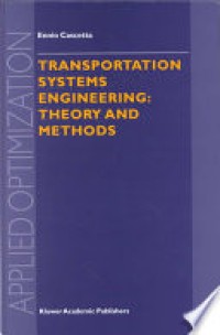 Transportation Systems Engineering Theory and Methods